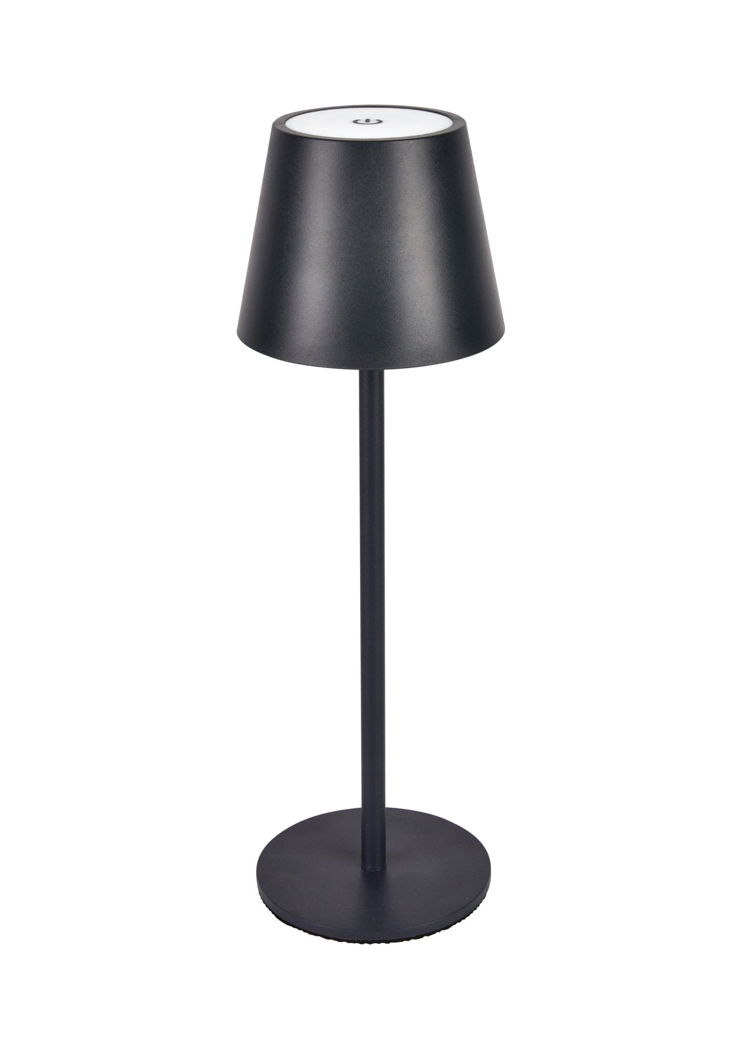 Rafeed Rechargeable LED Table Lamp White, 3W 240lm, Touch Dimming, 3000K Warm Light, USB Charging, 4000mAh Battery, IP52, Black