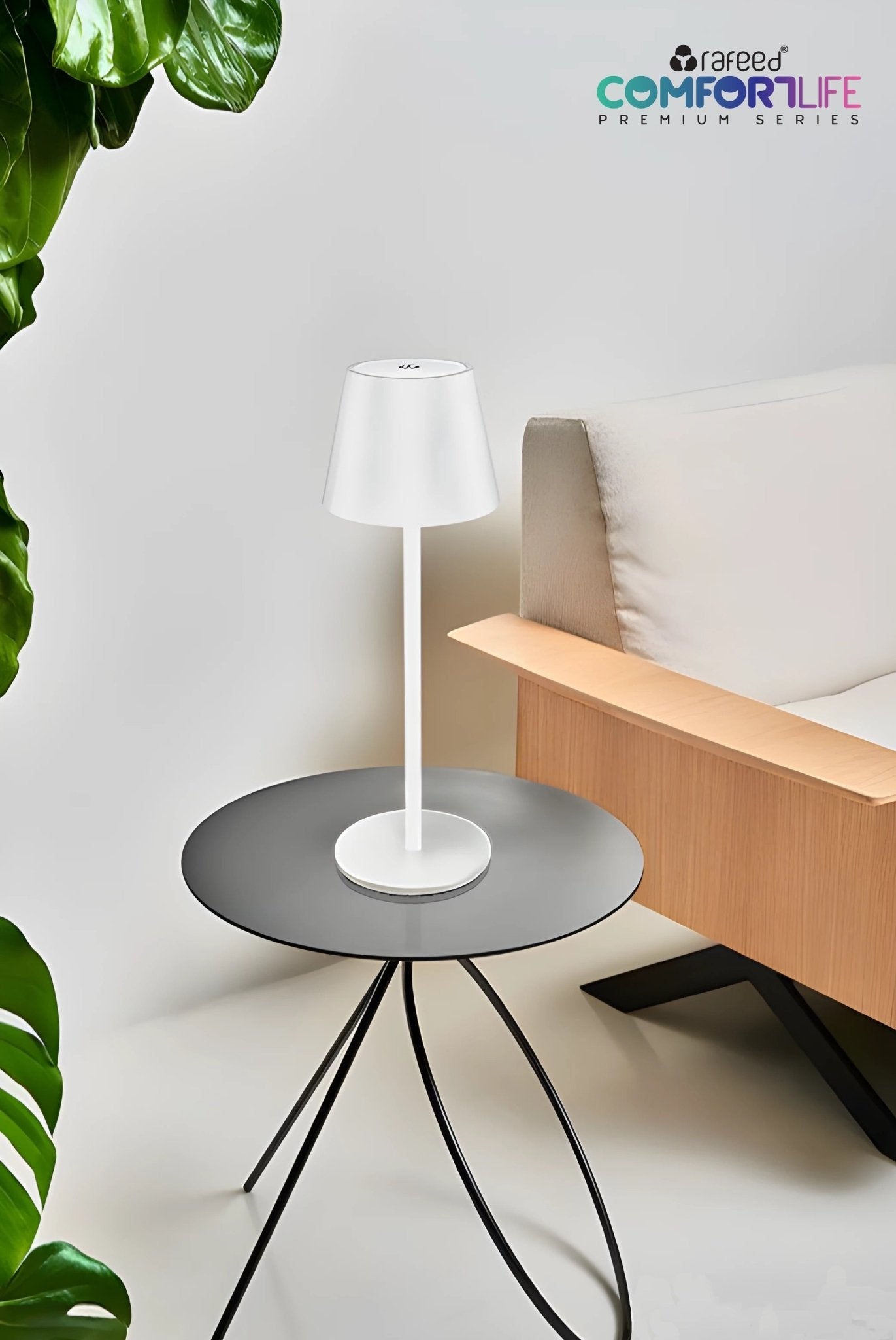 RAFEED Comfortlife Rechargeable LED Table Lamp – 3W Warm White 3000K, Touch Dimmable, USB Rechargeable Cordless Lamp
