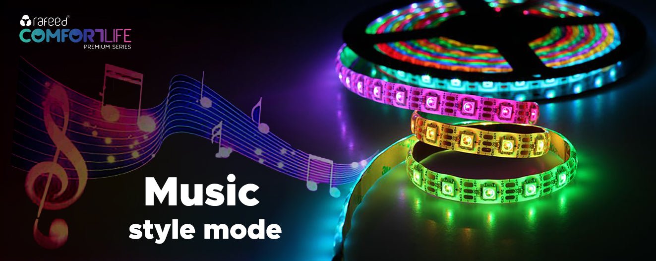 RAFEED Smart RGB LED Strip Light 10M – WiFi & Bluetooth Control, Tuya Smart App, Alexa & Google Assistant Compatible, Dimmable RGB Lighting
