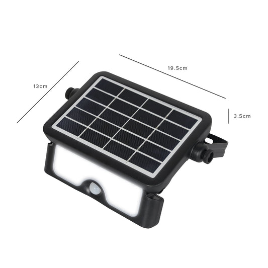 Rafeed Solar LED Flood Light 5W Motion Sensor IP65 Waterproof Warm Light