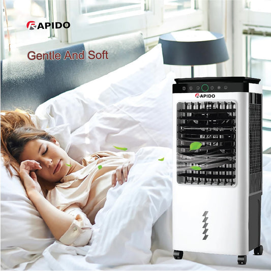 Rapido Everest Air Cooler – Energy-Efficient SD Plus Motor, Air Quality Sensor, Negative Ion Purification, Remote Control