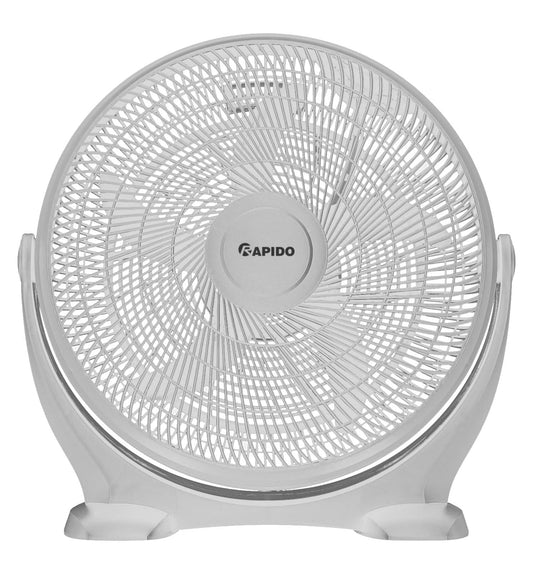 Rapido Floor Fan – 50cm High-Airflow Fan, 3 Speed Settings, Lightweight & Portable, up to 5000 m³/h Airflow