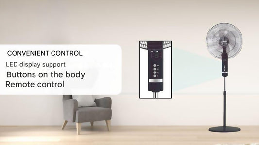 Rapido Floor Standing Pedestal Fan with Remote Control