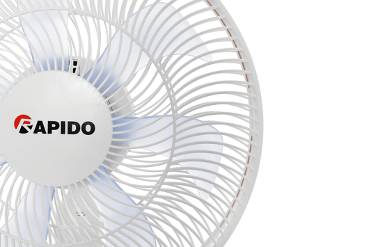 Rapido Rechargeable Fan 6000mAh – Remote Control, 360° Air Circulation, Ultra-Quiet DC Motor, 4 Speeds, 5-Timer Settings