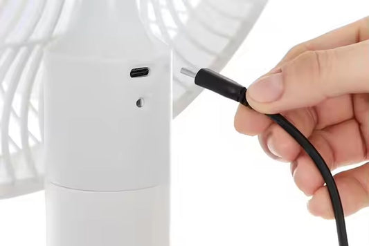 Rapido Rechargeable Fan 6000mAh – Remote Control, 360° Air Circulation, Ultra-Quiet DC Motor, 4 Speeds, 5-Timer Settings
