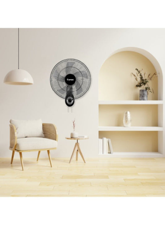 Rapido Wall Fan – 3 Speed Wall-Mounted Fan, Space-Saving Design, Pull-Cord Control – Ideal for Living Rooms & Bedrooms (20–30 m²)