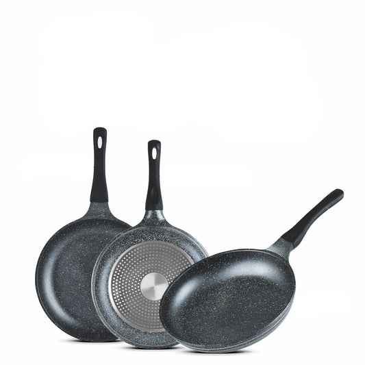 Sonex Aluminum Non-Stick 20cm Mac Fry Pan with Induction Grey Marble