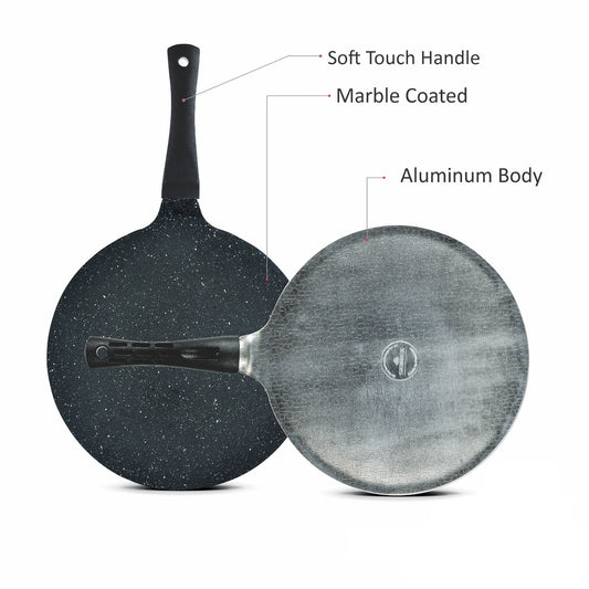 Sonex Aluminum Non-Stick 30cm Mac Tawa Grey Marble