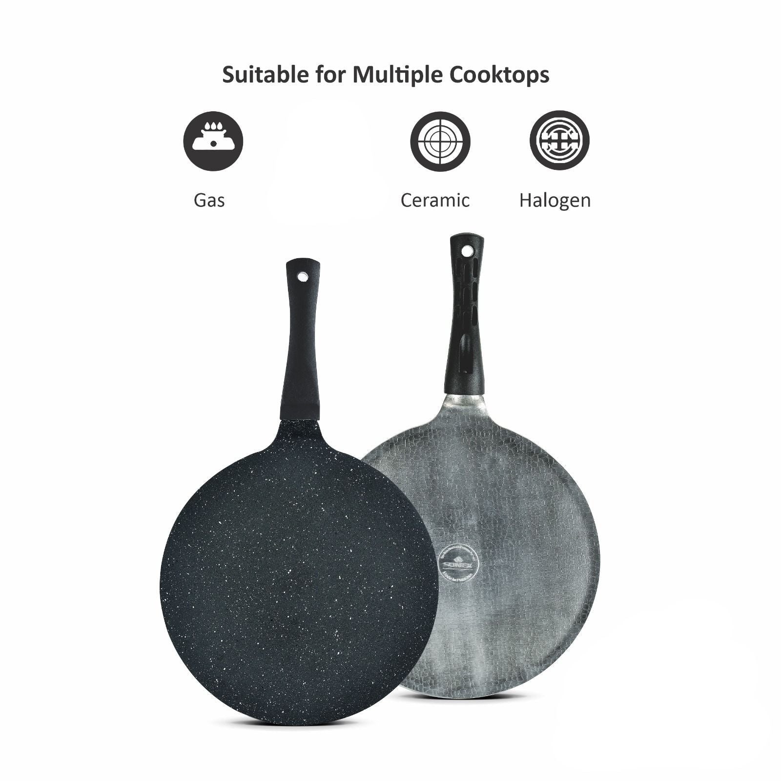 Sonex Aluminum Non-Stick 30cm Mac Tawa Grey Marble