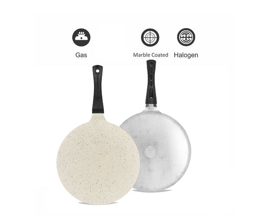 Sonex Aluminum Non-Stick 30cm Mac Tawa White Marble