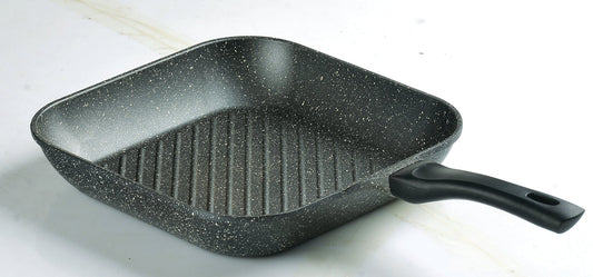 Sonex Eden 28cm Aluminum Non-Stick Grill Pan All Cooktops Grey Marble