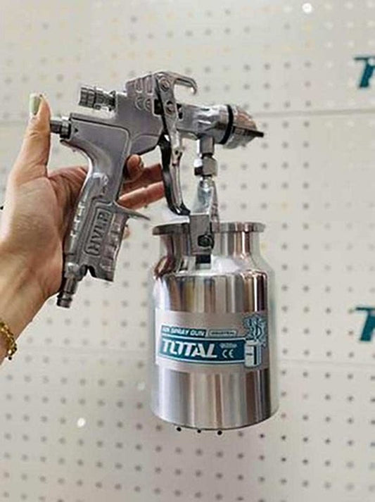 TOTAL TT5006-2 HVLP Electric Spray Gun 550W 800ml | Floor Based Paint Sprayer with Aluminum Container