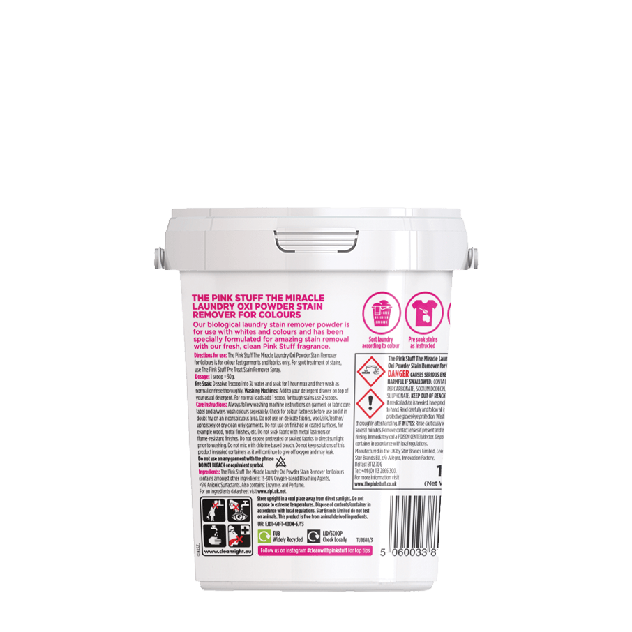 The Pink Stuff OXI Stain Remover Powder, Color 1KG