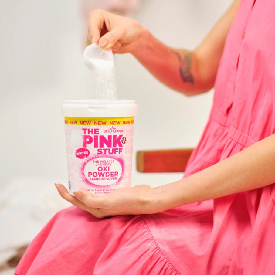 The Pink Stuff OXI Stain Remover Powder, White 1KG