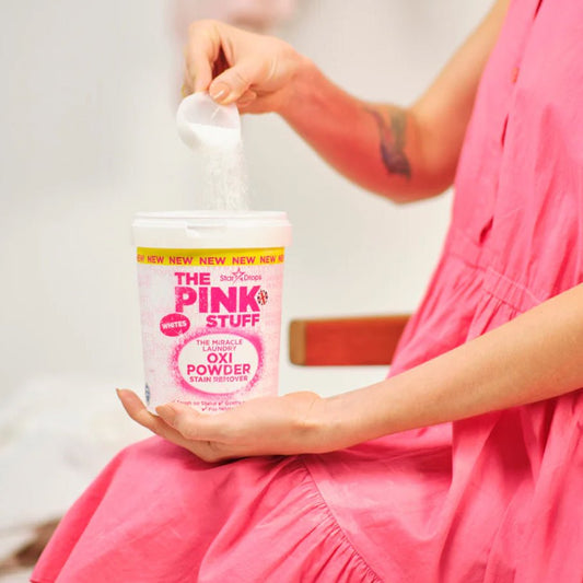 The Pink Stuff OXI Stain Remover Powder, White 1KG