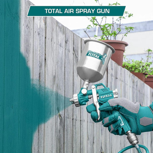 TOTAL 1000cc Base Coat Paint Gun, 1.5mm Nozzle, 3–4 Bar