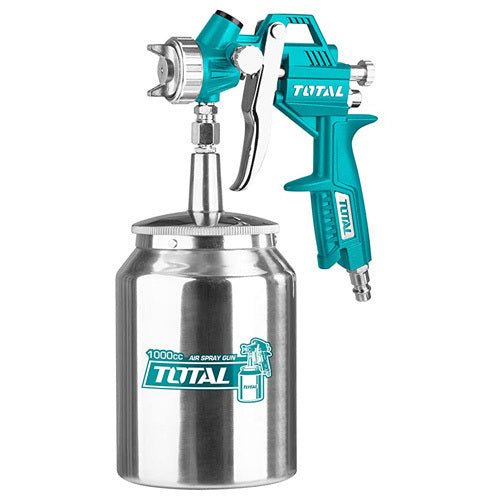 TOTAL 1000cc Base Coat Paint Gun, 1.5mm Nozzle, 3–4 Bar