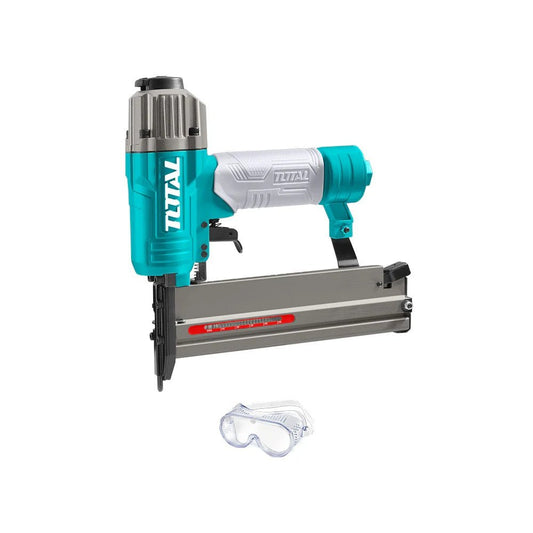 TOTAL TAT81501 2-in-1 Pneumatic Brad Nailer & Stapler – 18GA Air Nailer, 15-50mm Brad Nails & 16-40mm Staples, 100-Piece Magazine Capacity