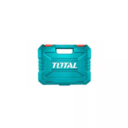 TOTAL 20 Pcs 1/2" Drive Socket Set CR-V Steel, Ratchet Handle 45T, Deep & Spark Plug Sockets, Heavy-Duty Tool Kit