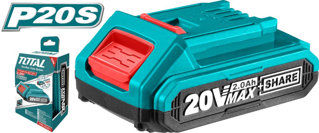 TOTAL 20V 2.0Ah Compact Lithium-Ion Battery