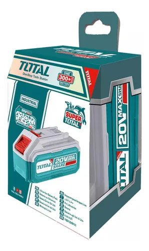 TOTAL 20V Li-Ion Battery (4.0Ah) Long-Lasting Rechargeable Battery for Power Tools