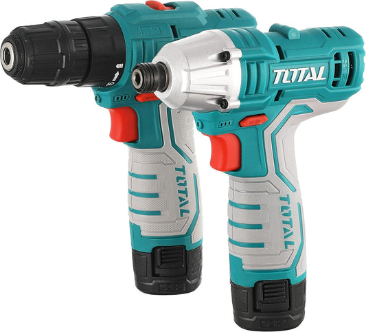 TOTAL 2Pcs Cordless Combo Kit 12V