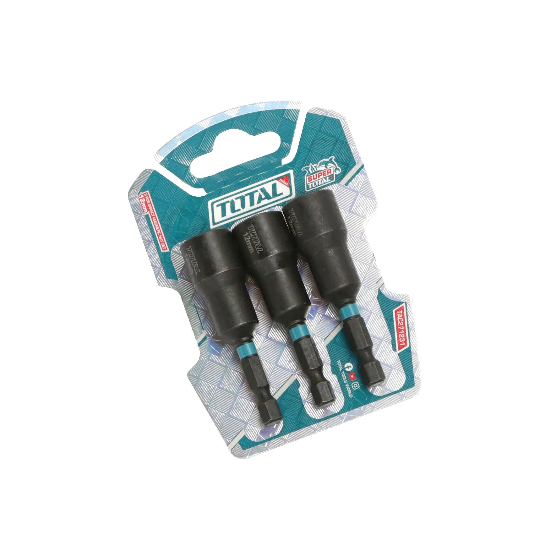 TOTAL 3 Pcs Magnetic Nut set 12mm -TAC271231