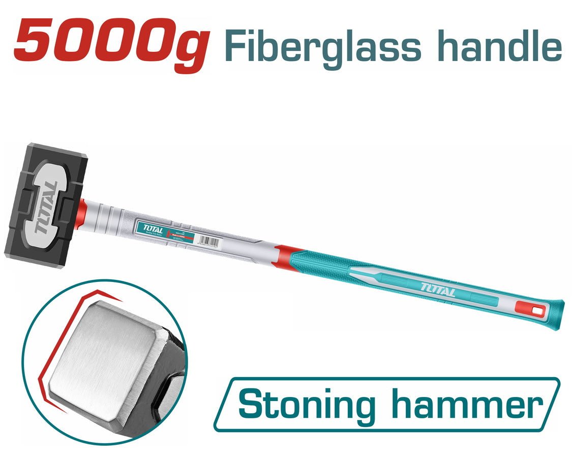 TOTAL 5kg Stone Crushing Hammer, Heavy-Duty Demolition Tool