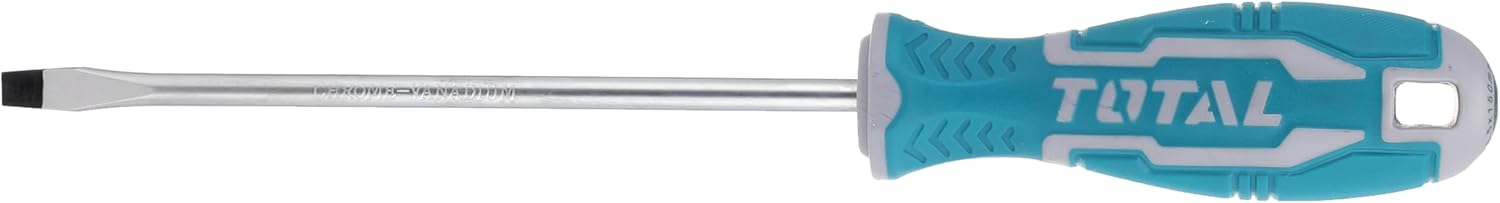 TOTAL 6 Pcs Go-Through Screwdriver Set, S2 Industrial Steel, Hex Shank