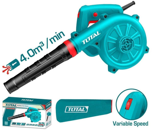 TOTAL 650W Electric Aspirator Blower, Variable Speed, Dust Bag Included