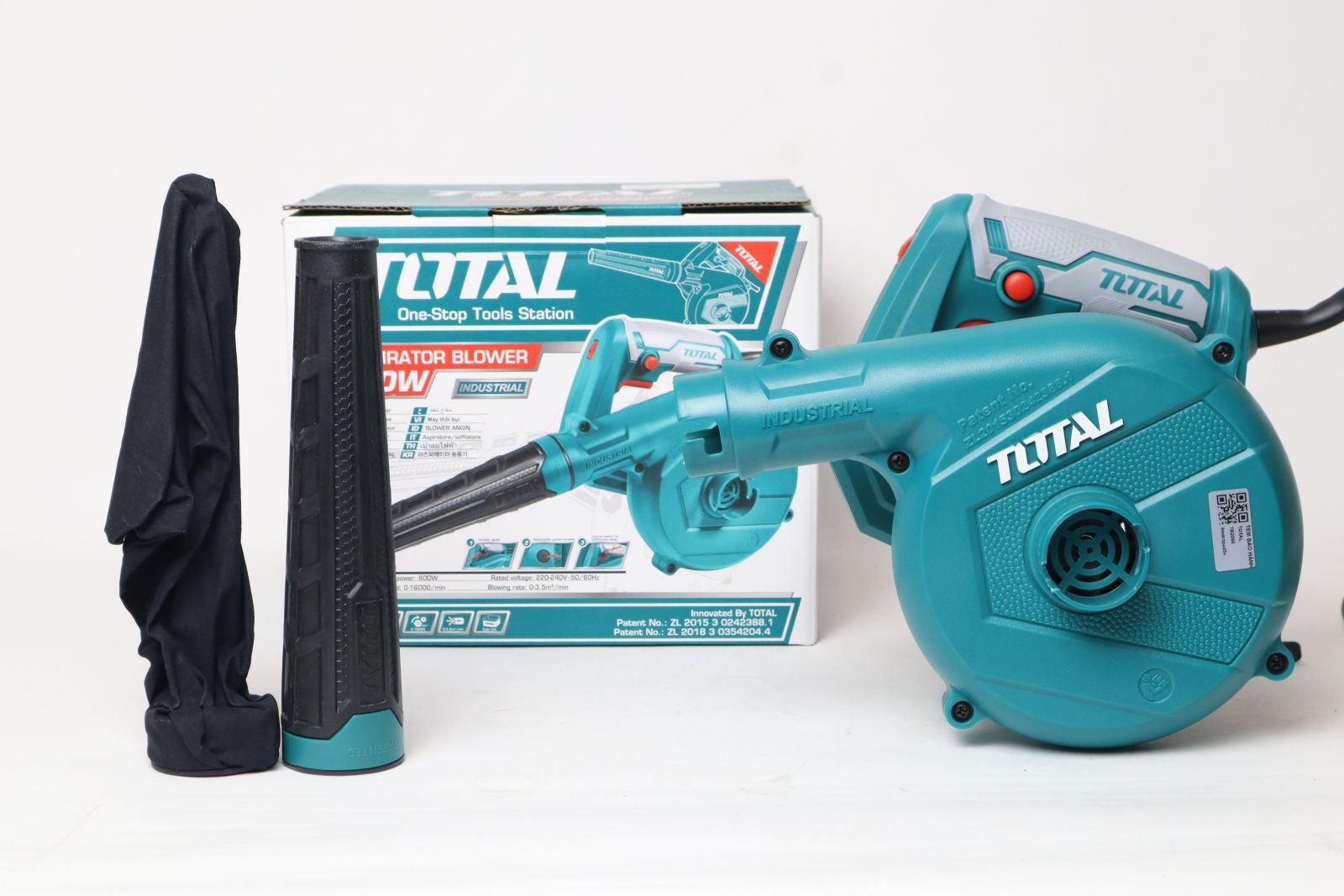 TOTAL 650W Electric Aspirator Blower, Variable Speed, Dust Bag Included