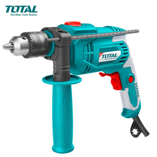 TOTAL TG1081316 Impact Drill 810W – 13mm Keyed Chuck, Variable Speed, Hammer Function, Forward & Reverse
