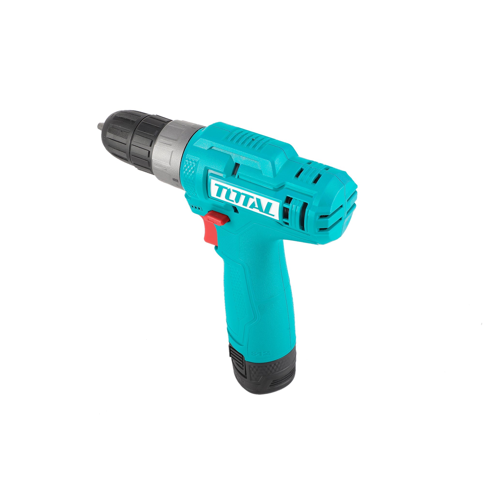 TOTAL TDLI12428 12V Cordless Drill Driver Kit – 20Nm Li-Ion Drill with 2 Batteries, Charger & Carry Case