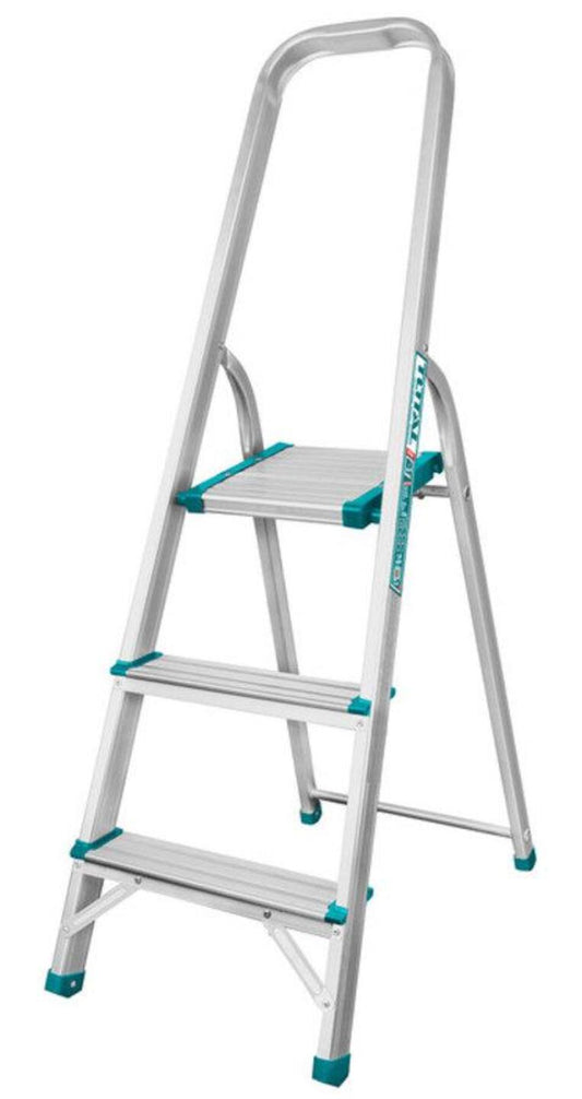 TOTAL Aluminium Ladder 5 Steps – Heavy Duty 150Kg Load, Lightweight & Anti-Slip