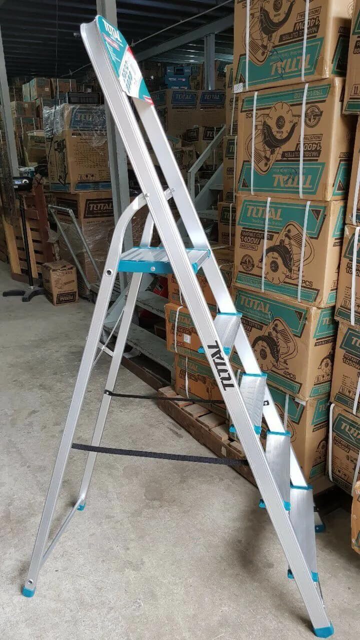 TOTAL Aluminum Ladder 5 Steps -THLAD06051