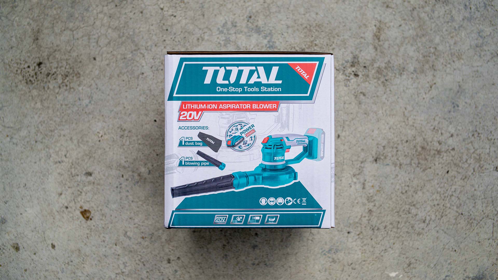 TOTAL Aspirator Blower Lithium- ion 20V Without Battery And Charger