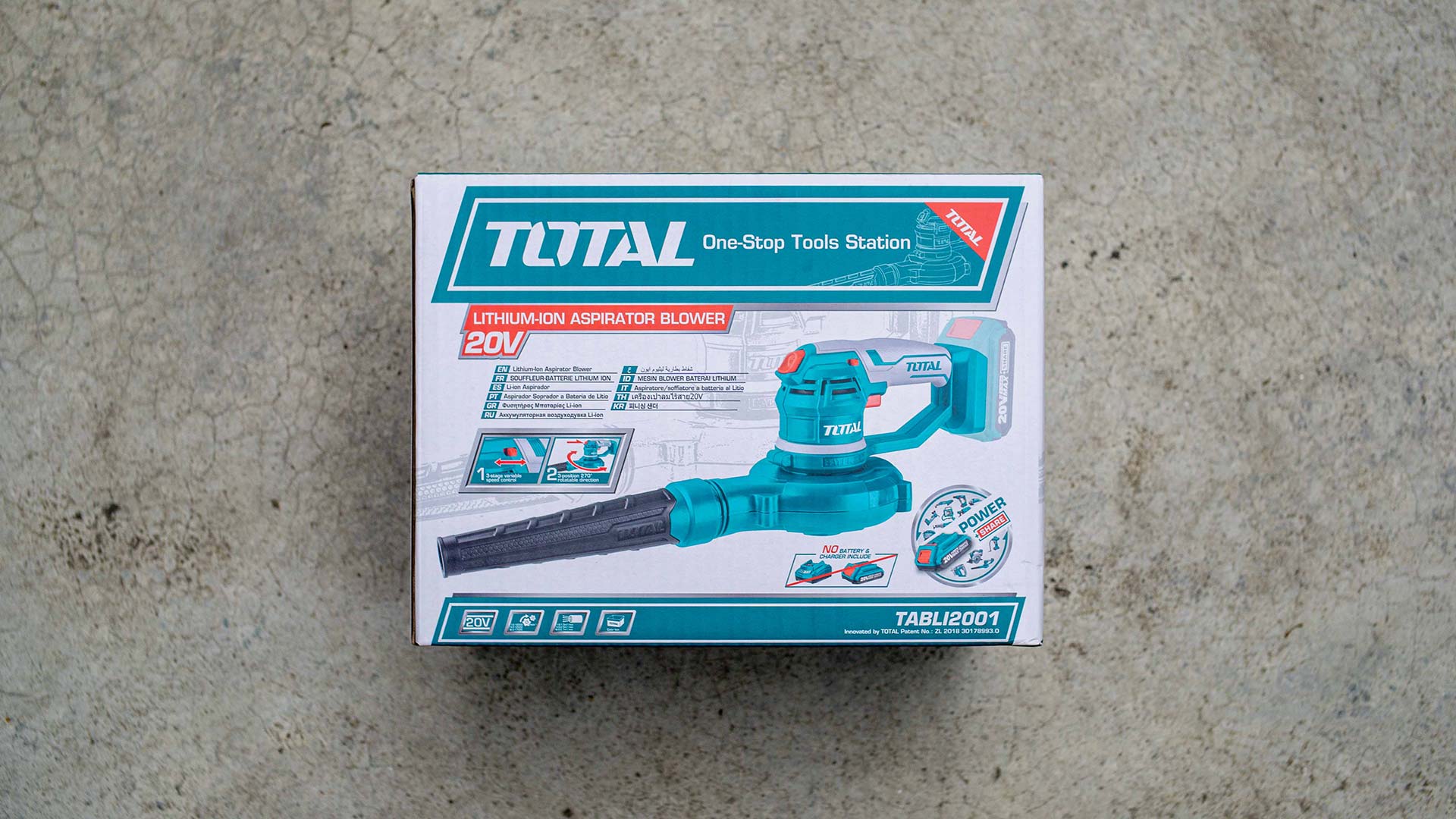 TOTAL Aspirator Blower Lithium- ion 20V Without Battery And Charger