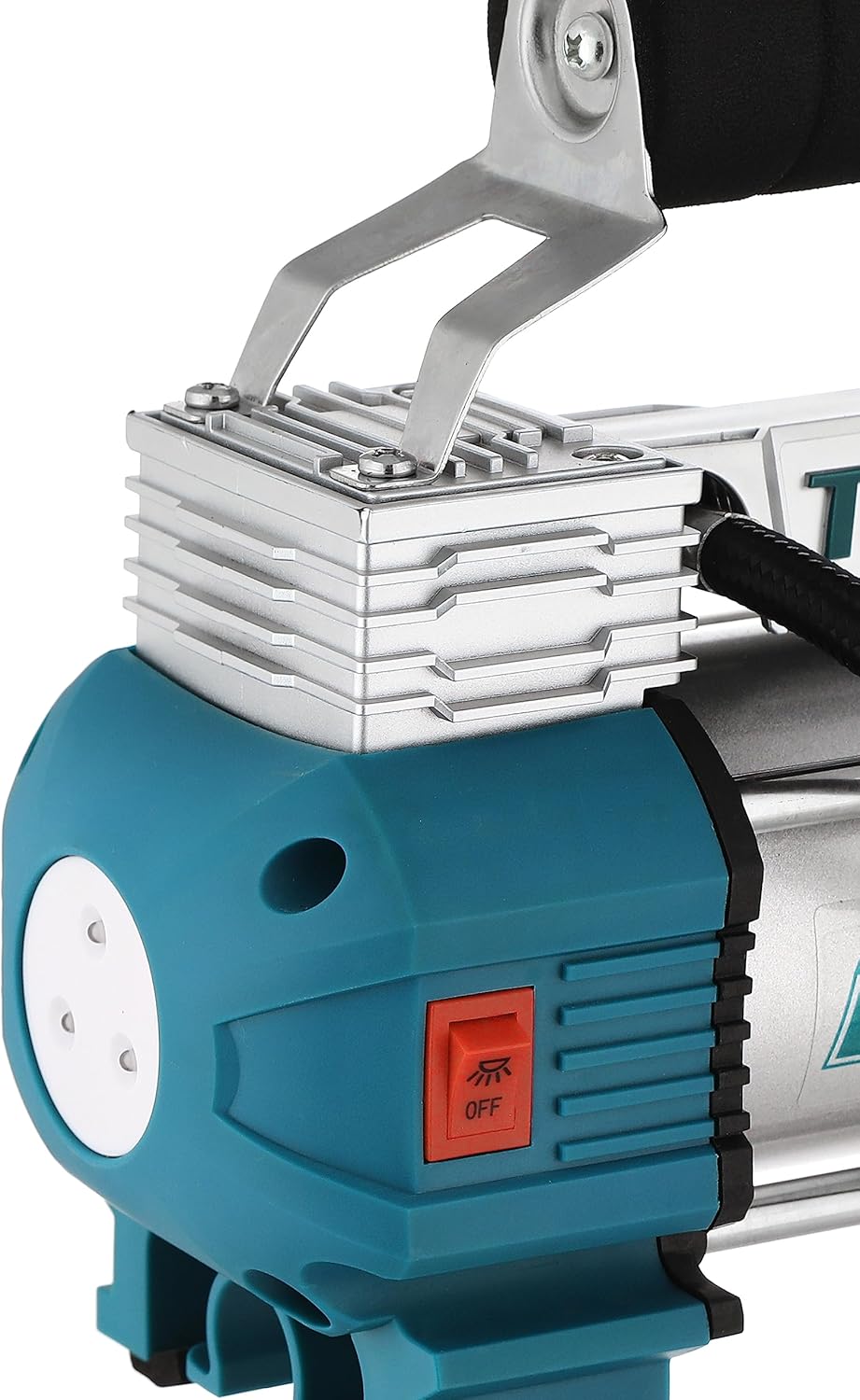 TOTAL Auto Air Compressor 12V, 120 PSI, Portable Tire Inflator with Work Light