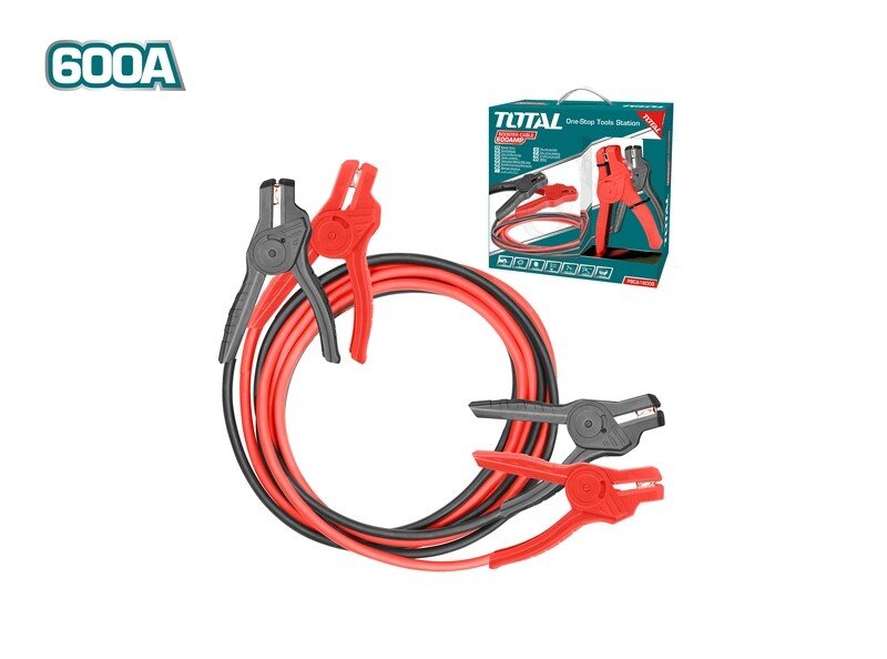 TOTAL Booster Cable with Lamp 600AMPS