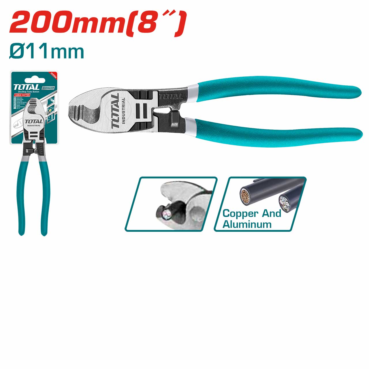 TOTAL cable cutter 200mm (8) -THT11581