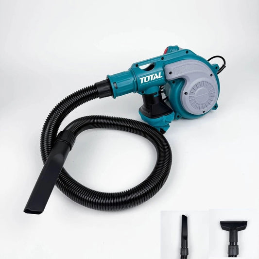 TOTAL Corded Aspirator Blower 800W with Dust Bag, Variable Speed, 4.5m³/min Airflow, Electric Blower & Vacuum Cleaner – 220-240V