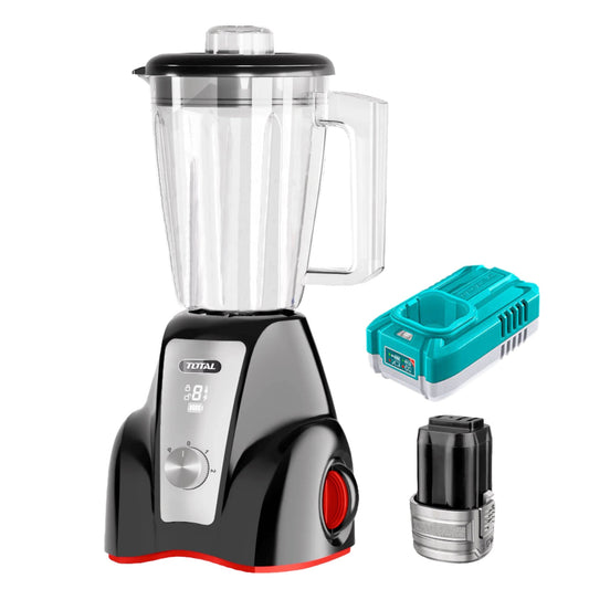 TOTAL Cordless Juicer Blender 1.5L with Battery & Charger, 300W, 2-Speed Pulse Control, LED Display, Stainless Steel Blades