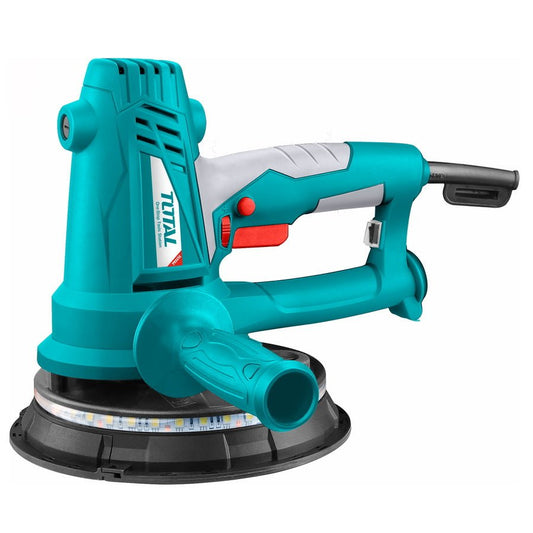 TOTAL TDWS7501 750W Drywall Sander 180mm, Variable Speed Wall & Ceiling Sander with LED Lights, Dust Collection System & Flexible Hose