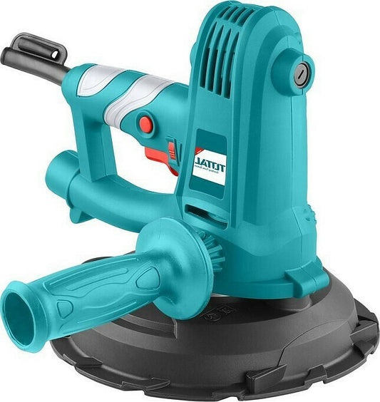 TOTAL TDWS7501 750W Drywall Sander 180mm, Variable Speed Wall & Ceiling Sander with LED Lights, Dust Collection System & Flexible Hose
