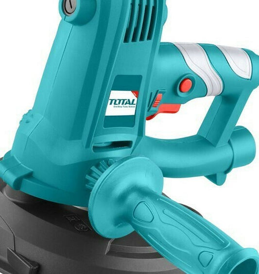 TOTAL TDWS7501 750W Drywall Sander 180mm, Variable Speed Wall & Ceiling Sander with LED Lights, Dust Collection System & Flexible Hose
