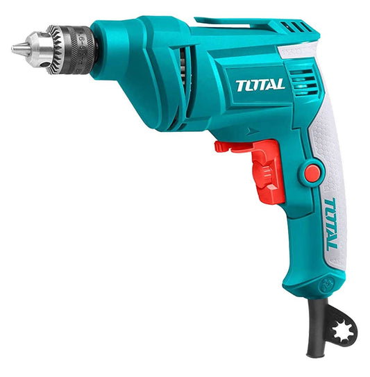 TOTAL TD4506 450W Electric Drill 6.5mm, Variable Speed Drill with Forward & Reverse Function
