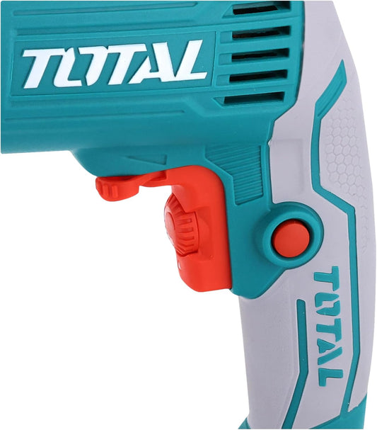 TOTAL TD2051026-2 500W Electric Drill 10mm Keyless Chuck, Variable Speed Forward & Reverse Drill