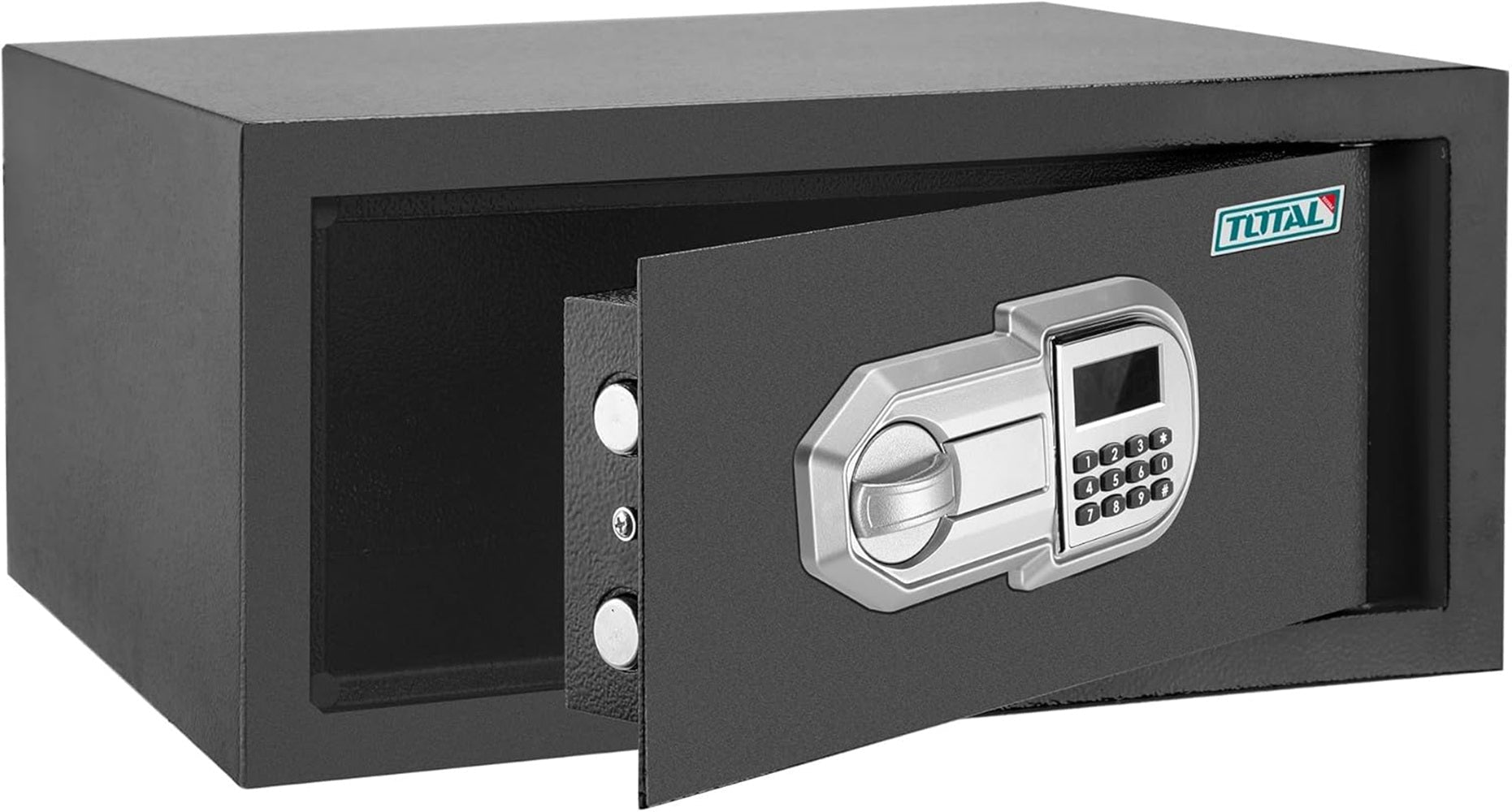 TOTAL TESF3501 Electronic Safe 27L Digital Security Safe Box with Key Backup, Wall & Floor Mounting