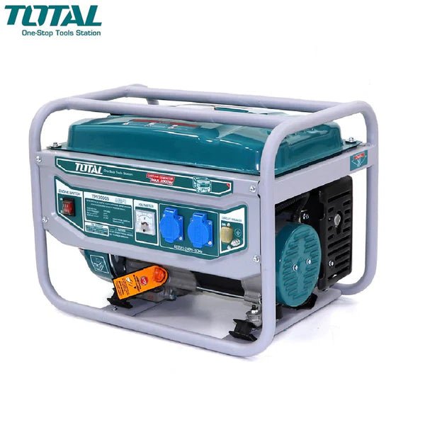 TOTAL TP130005 3.0kW Gasoline Generator, 4-Stroke Portable Generator with Recoil Start, AVR System & Large Fuel Tank