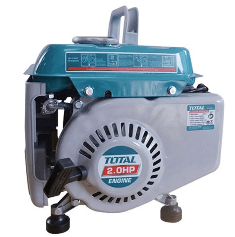 TOTAL TP18001 0.8kW Gasoline Generator, 800W Portable 2-Stroke Generator with Recoil Start & Compact Design